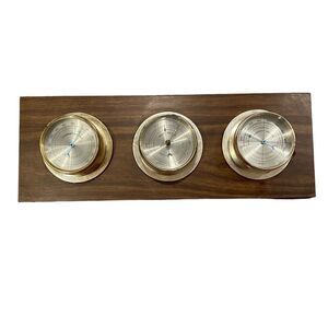 Vintage Springfield Weather Instrument Panel Barometer Temperature Humidity Wall